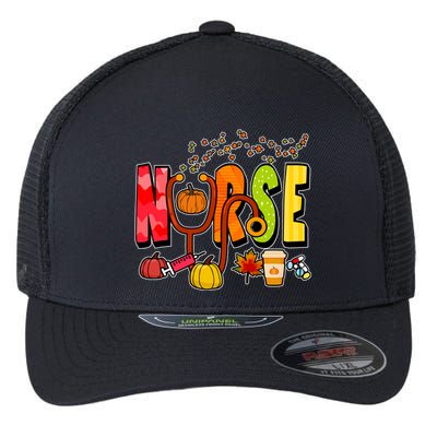 Nurse Fall Holiday Flexfit Unipanel Trucker Cap
