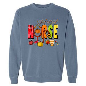 Nurse Fall Holiday Garment-Dyed Sweatshirt