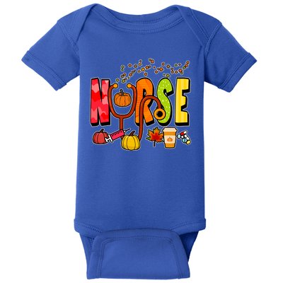 Nurse Fall Holiday Baby Bodysuit