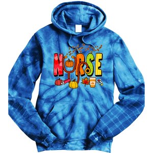 Nurse Fall Holiday Tie Dye Hoodie