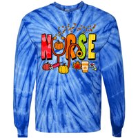 Nurse Fall Holiday Tie-Dye Long Sleeve Shirt