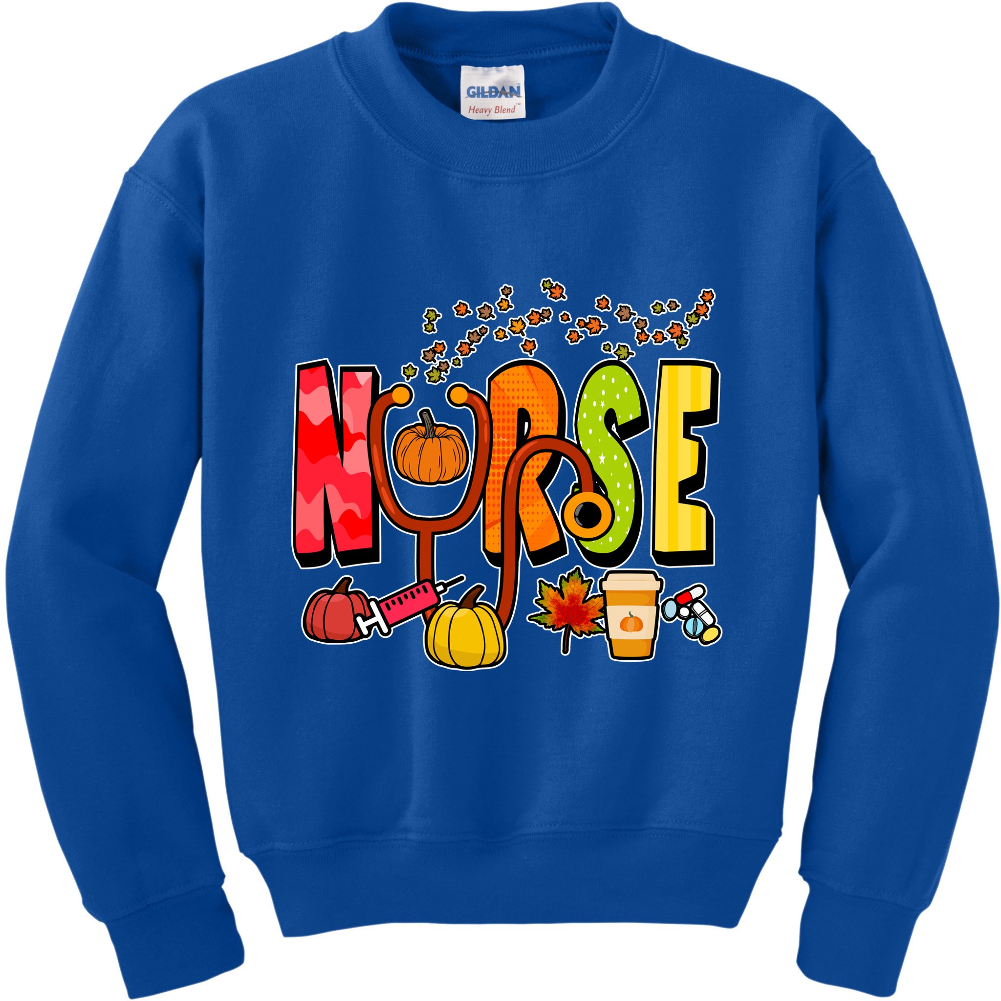 Nurse Fall Holiday Kids Sweatshirt