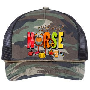 Nurse Fall Holiday Retro Rope Trucker Hat Cap