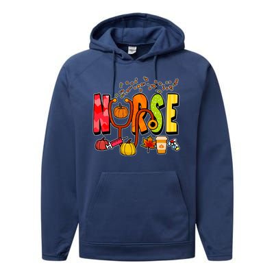 Nurse Fall Holiday Performance Fleece Hoodie