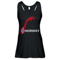 Norway Flag Hiking Holiday Norway Norwegian Flag Ladies Essential Flowy Tank