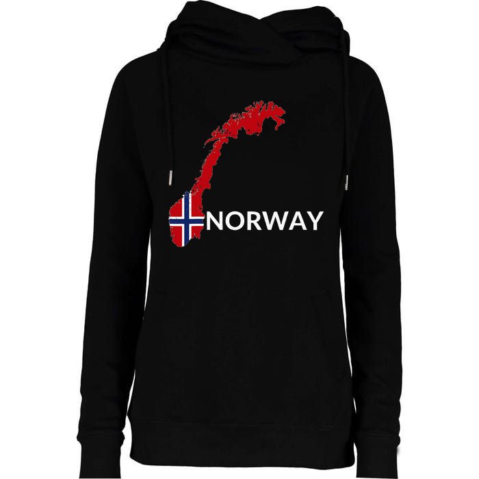 Norway Flag Hiking Holiday Norway Norwegian Flag Womens Funnel Neck Pullover Hood