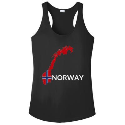 Norway Flag Hiking Holiday Norway Norwegian Flag Ladies PosiCharge Competitor Racerback Tank