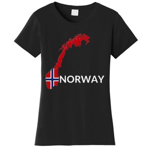 Norway Flag Hiking Holiday Norway Norwegian Flag Women's T-Shirt