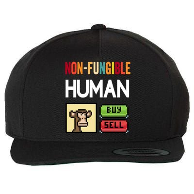 Non Fungible Hu Nft Crypto Token Digital Art Collectibles Funny Gift Wool Snapback Cap