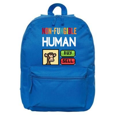 Non Fungible Hu Nft Crypto Token Digital Art Collectibles Funny Gift 16 in Basic Backpack