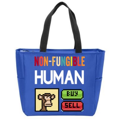 Non Fungible Hu Nft Crypto Token Digital Art Collectibles Funny Gift Zip Tote Bag