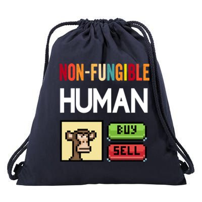 Non Fungible Hu Nft Crypto Token Digital Art Collectibles Funny Gift Drawstring Bag