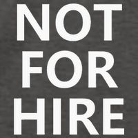 Not For Hire Funny Jokes Sarcastic Vector Backpack