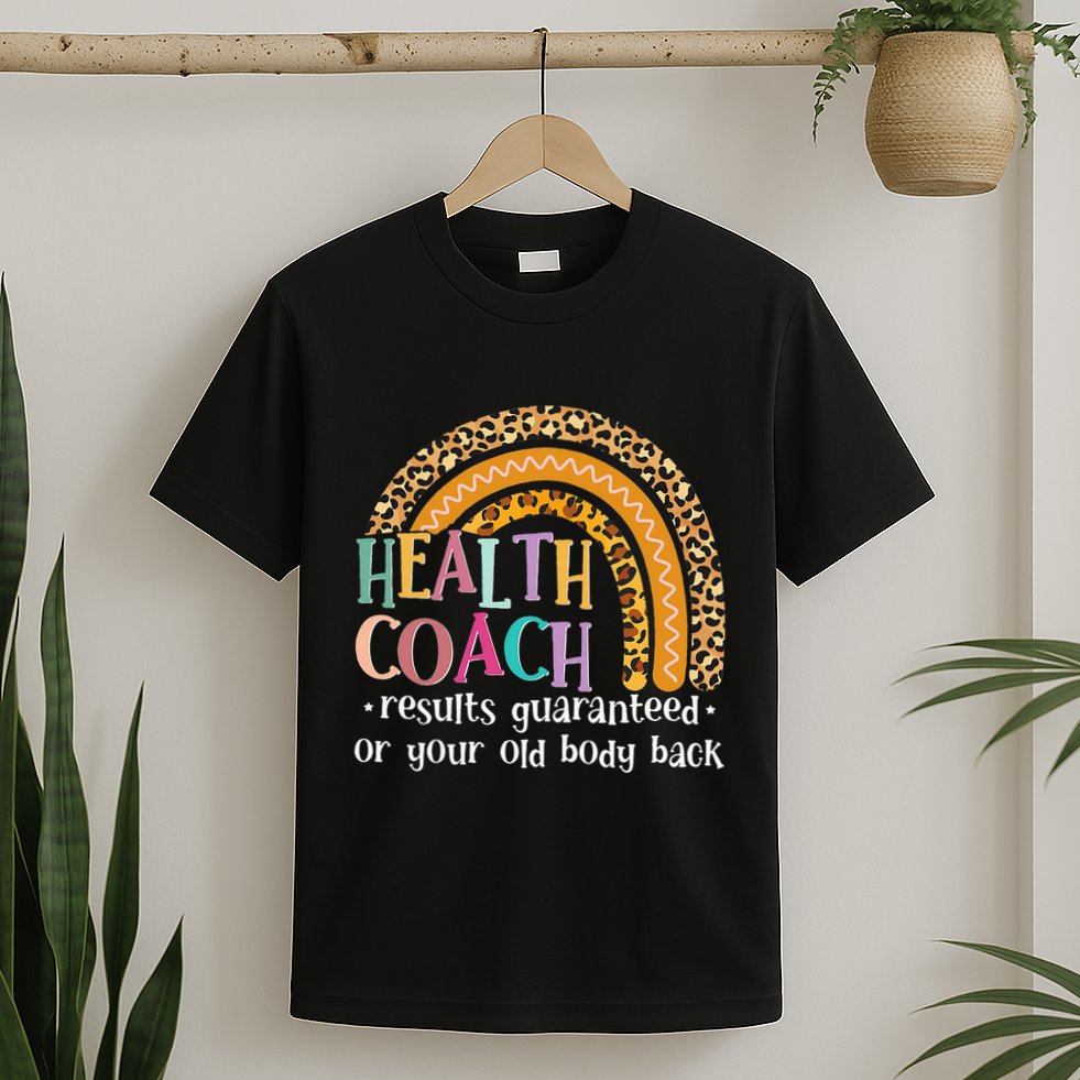 Nutritionis Funny Health Coach Rainbow Wellness Coach T-Shirt
