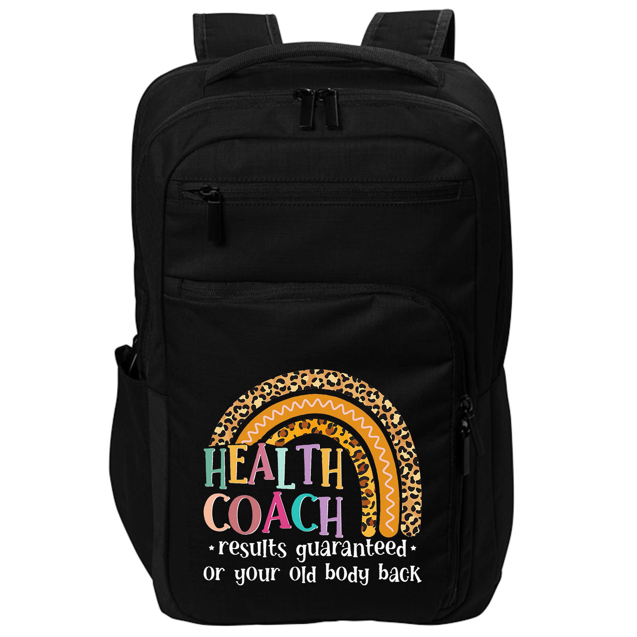 Nutritionis Funny Health Coach Rainbow Wellness Coach Impact Tech Backpack