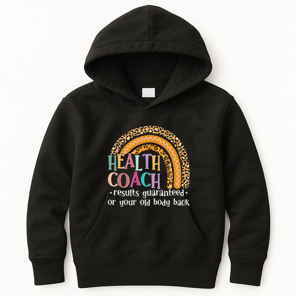 Nutritionis Funny Health Coach Rainbow Wellness Coach Kids Hoodie