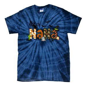 Nana For Halloween Grandma Witch Family Matching Tie-Dye T-Shirt