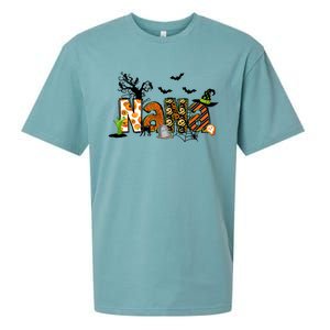 Nana For Halloween Grandma Witch Family Matching Sueded Cloud Jersey T-Shirt