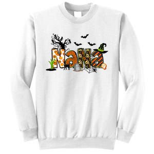 Nana For Halloween Grandma Witch Family Matching Sweatshirt