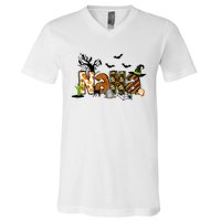 Nana For Halloween Grandma Witch Family Matching V-Neck T-Shirt