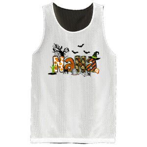 Nana For Halloween Grandma Witch Family Matching Mesh Reversible Basketball Jersey Tank