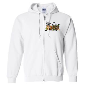 Nana For Halloween Grandma Witch Family Matching Full Zip Hoodie