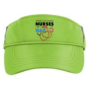 Nurses For Harris Vote Kamala Harris 2024 Election Adult Drive Performance Visor