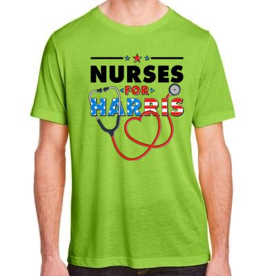 Nurses For Harris Vote Kamala Harris 2024 Election Adult ChromaSoft Performance T-Shirt