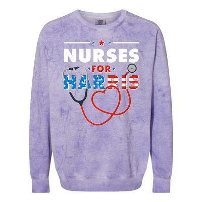 Nurses For Harris Vote Kamala Harris 2024 Election Colorblast Crewneck Sweatshirt