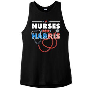 Nurses For Harris Vote Kamala Harris 2024 Election Ladies PosiCharge Tri-Blend Wicking Tank