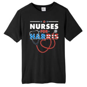 Nurses For Harris Vote Kamala Harris 2024 Election Tall Fusion ChromaSoft Performance T-Shirt