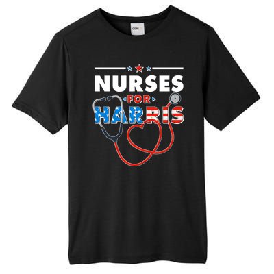 Nurses For Harris Vote Kamala Harris 2024 Election Tall Fusion ChromaSoft Performance T-Shirt