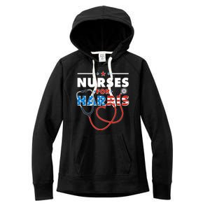 Nurses For Harris Vote Kamala Harris 2024 Election Women's Fleece Hoodie