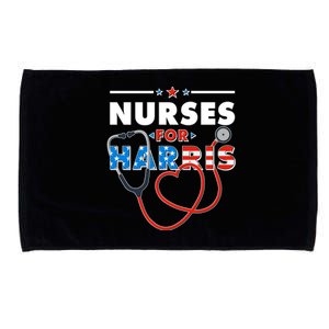 Nurses For Harris Vote Kamala Harris 2024 Election Microfiber Hand Towel