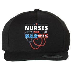 Nurses For Harris Vote Kamala Harris 2024 Election Wool Snapback Cap