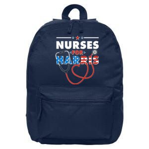 Nurses For Harris Vote Kamala Harris 2024 Election 16 in Basic Backpack