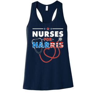 Nurses For Harris Vote Kamala Harris 2024 Election Women's Racerback Tank