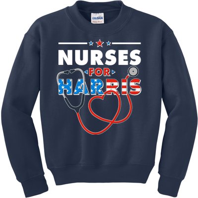 Nurses For Harris Vote Kamala Harris 2024 Election Kids Sweatshirt