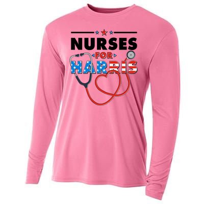 Nurses For Harris Vote Kamala Harris 2024 Election Cooling Performance Long Sleeve Crew