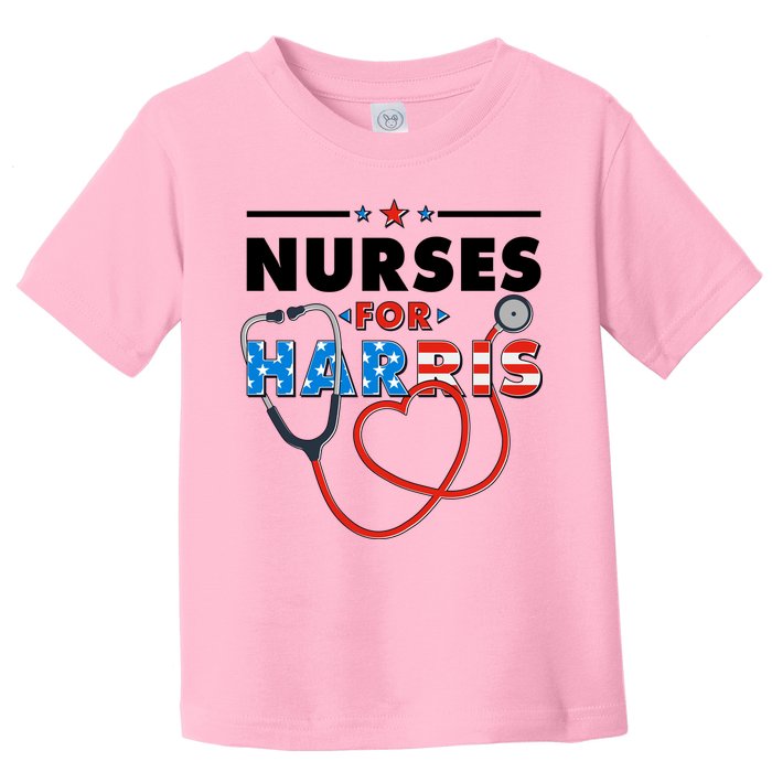 Nurses For Harris Vote Kamala Harris 2024 Election Toddler T-Shirt