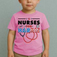 Nurses For Harris Vote Kamala Harris 2024 Election Toddler T-Shirt