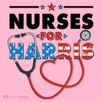 Nurses For Harris Vote Kamala Harris 2024 Election Women's V-Neck T-Shirt