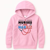 Nurses For Harris Vote Kamala Harris 2024 Election Kids Hoodie