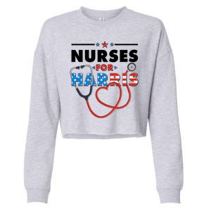 Nurses For Harris Vote Kamala Harris 2024 Election Cropped Pullover Crew