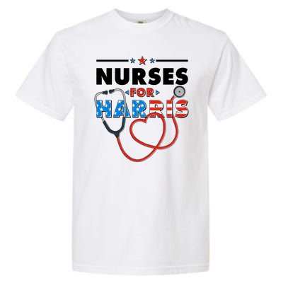 Nurses For Harris Vote Kamala Harris 2024 Election Garment-Dyed Heavyweight T-Shirt