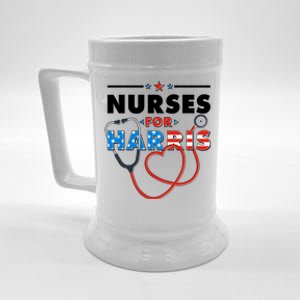 Nurses For Harris Vote Kamala Harris 2024 Election Beer Stein