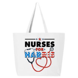 Nurses For Harris Vote Kamala Harris 2024 Election 25L Jumbo Tote