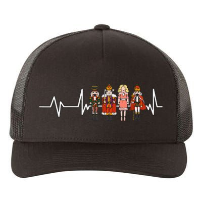 Nutcracker Figures Heartbeat Ballerina Ballet Yupoong Adult 5-Panel Trucker Hat