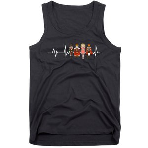 Nutcracker Figures Heartbeat Ballerina Ballet Tank Top