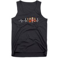 Nutcracker Figures Heartbeat Ballerina Ballet Tank Top